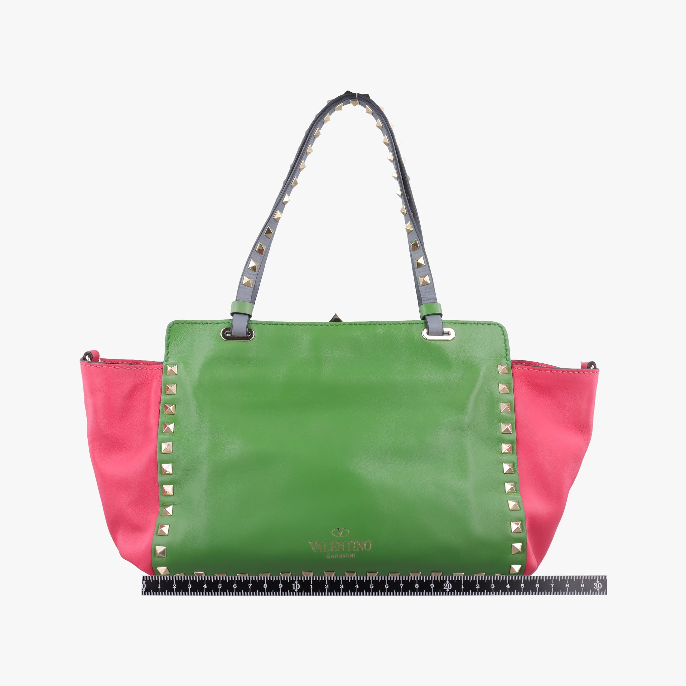 Rockstud Red×Green×Pink Leather Lot number unknownロックスタッズ レッド×グリーン×ピンク レザー 製番不明