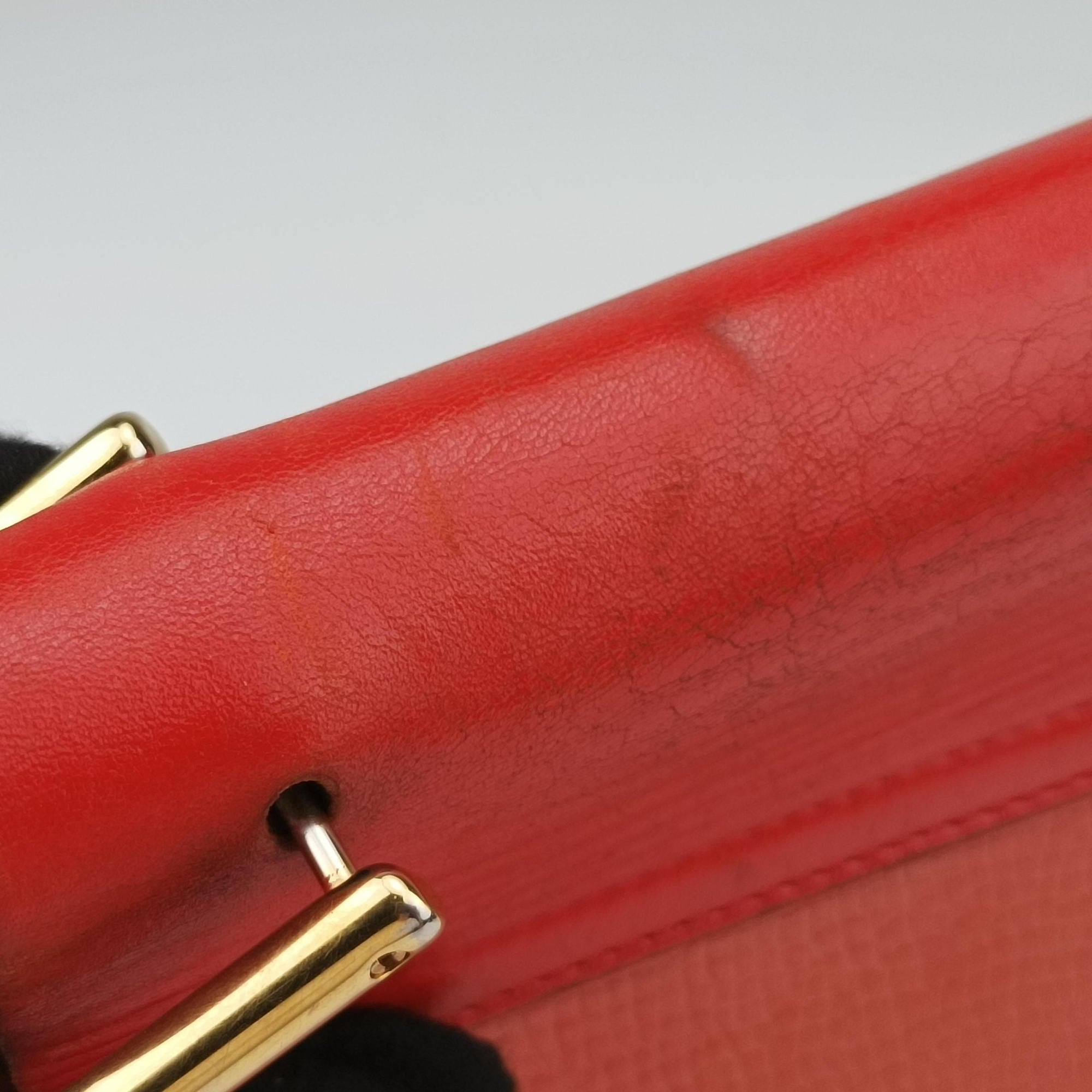 DREW Red×orange Leather 01 16 70 65 6ドリュー レッド×オレンジ レザー 01 16 70 65 6