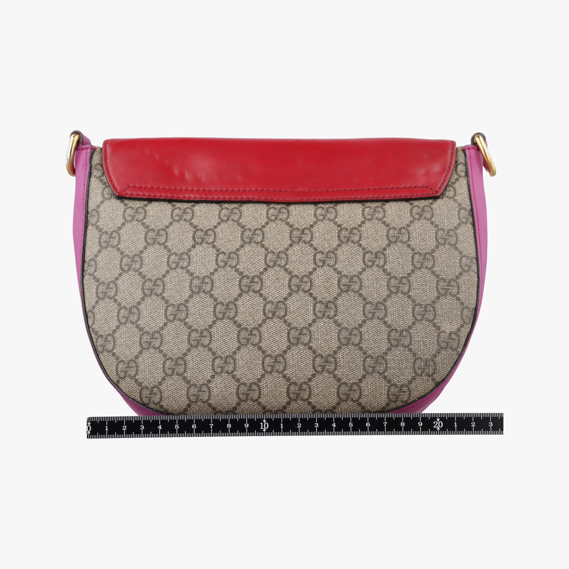 Padlock Guccissima Beige×Red×Multicolour PVC coated canvas×Leather 453189 Lot number unknownグッチッシマ パドロック ベージュ×レッド×マルチカラー PVCコーティングキャンバス×レザー 453189 製番不明