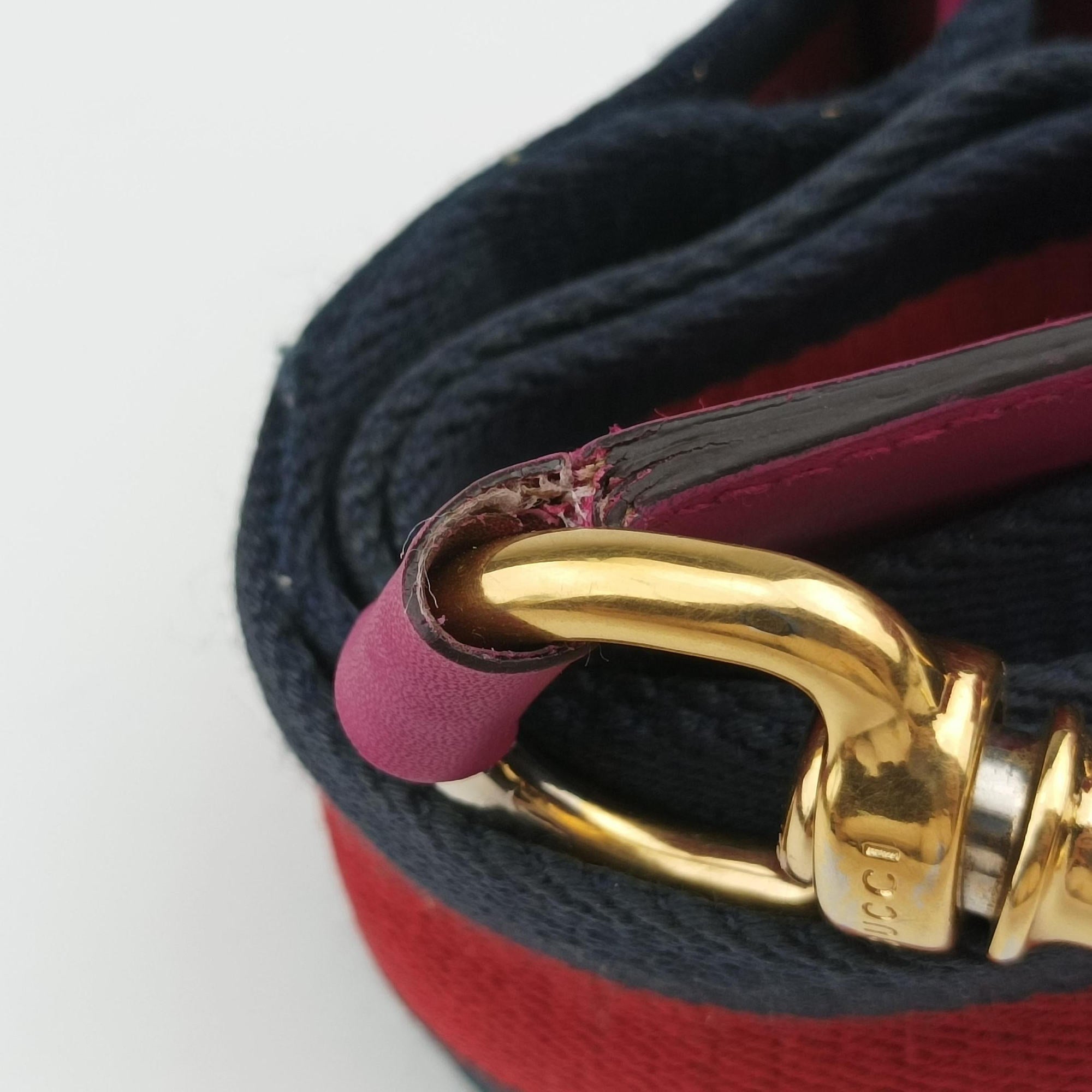 Padlock Guccissima Beige×Red×Multicolour PVC coated canvas×Leather 453189 Lot number unknownグッチッシマ パドロック ベージュ×レッド×マルチカラー PVCコーティングキャンバス×レザー 453189 製番不明