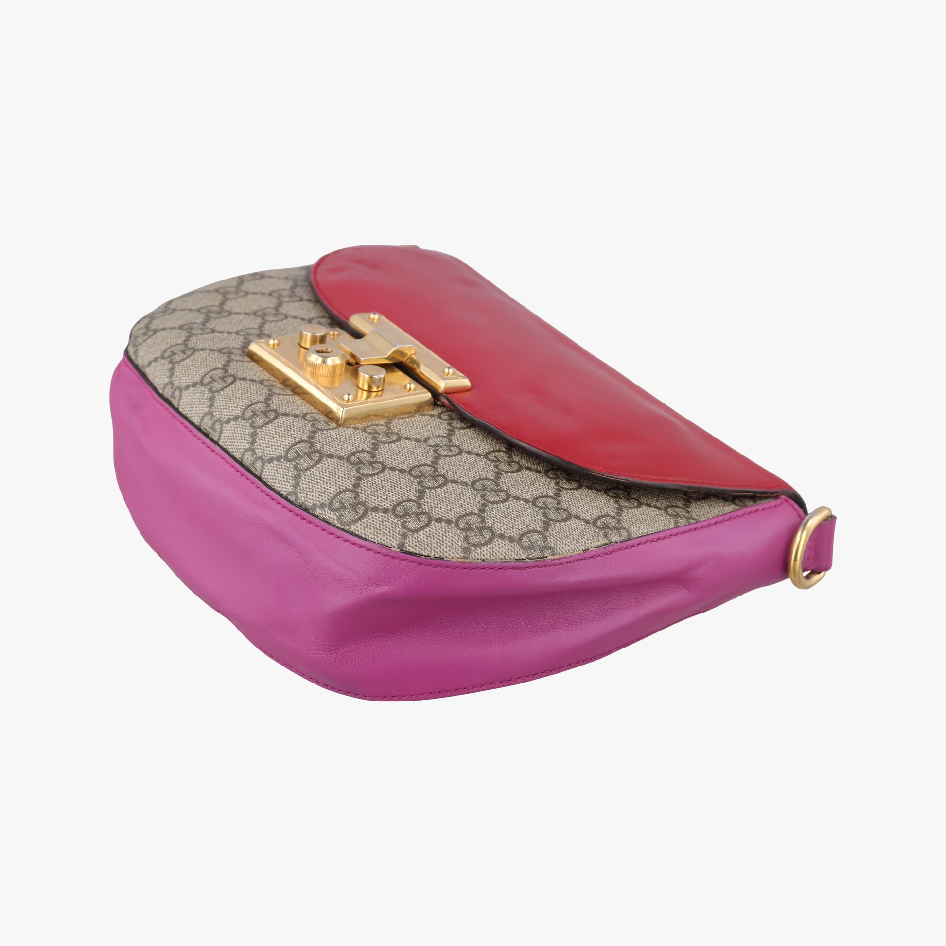 Padlock Guccissima Beige×Red×Multicolour PVC coated canvas×Leather 453189 Lot number unknownグッチッシマ パドロック ベージュ×レッド×マルチカラー PVCコーティングキャンバス×レザー 453189 製番不明