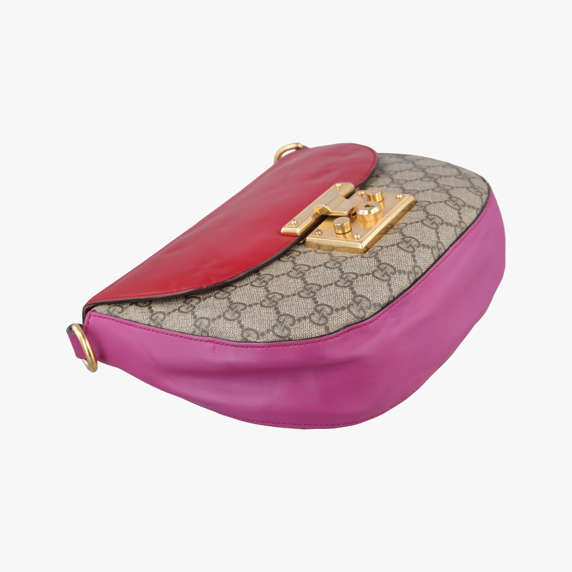 Padlock Guccissima Beige×Red×Multicolour PVC coated canvas×Leather 453189 Lot number unknownグッチッシマ パドロック ベージュ×レッド×マルチカラー PVCコーティングキャンバス×レザー 453189 製番不明