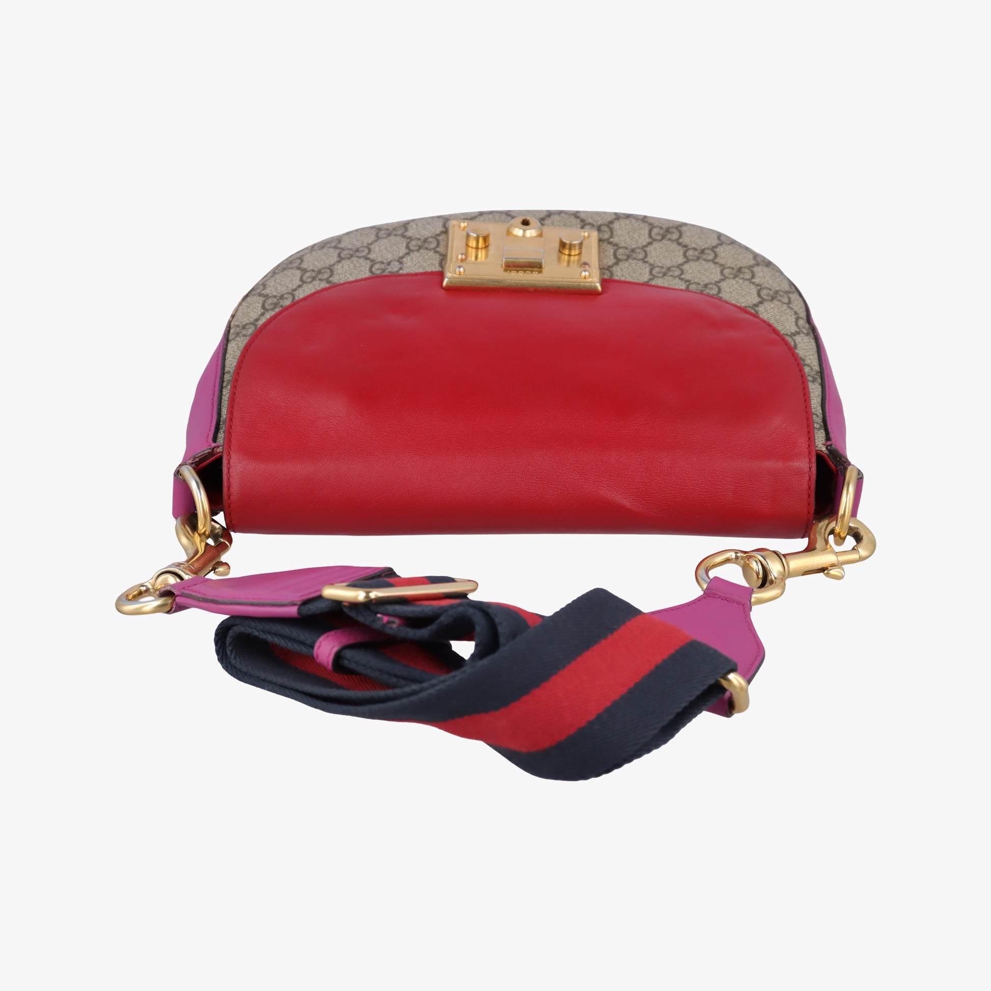 Padlock Guccissima Beige×Red×Multicolour PVC coated canvas×Leather 453189 Lot number unknownグッチッシマ パドロック ベージュ×レッド×マルチカラー PVCコーティングキャンバス×レザー 453189 製番不明
