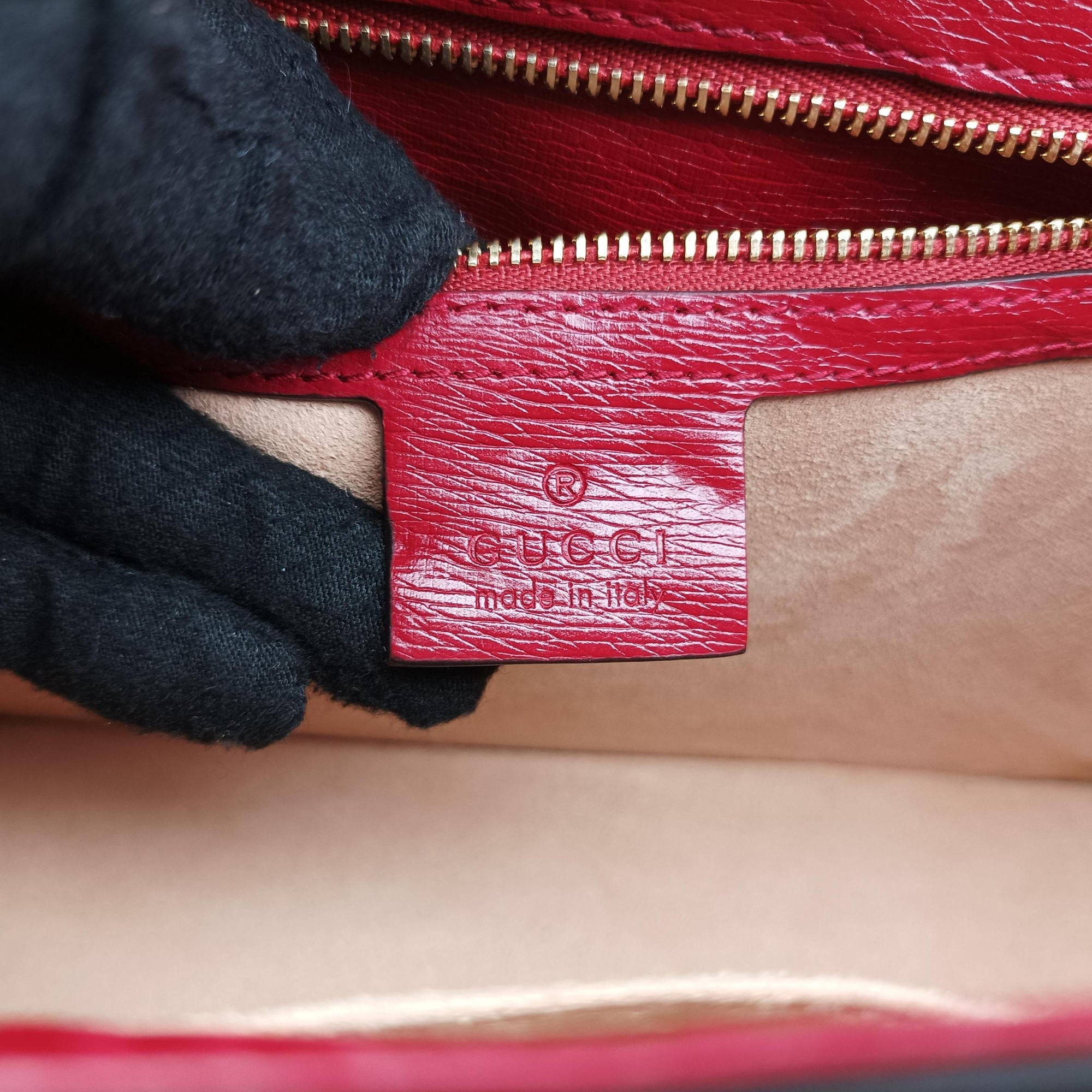 Sylvie red×Multicolour Leather 524405 E032208116シルヴィ レッド×マルチカラー レザー 524405 E032208116