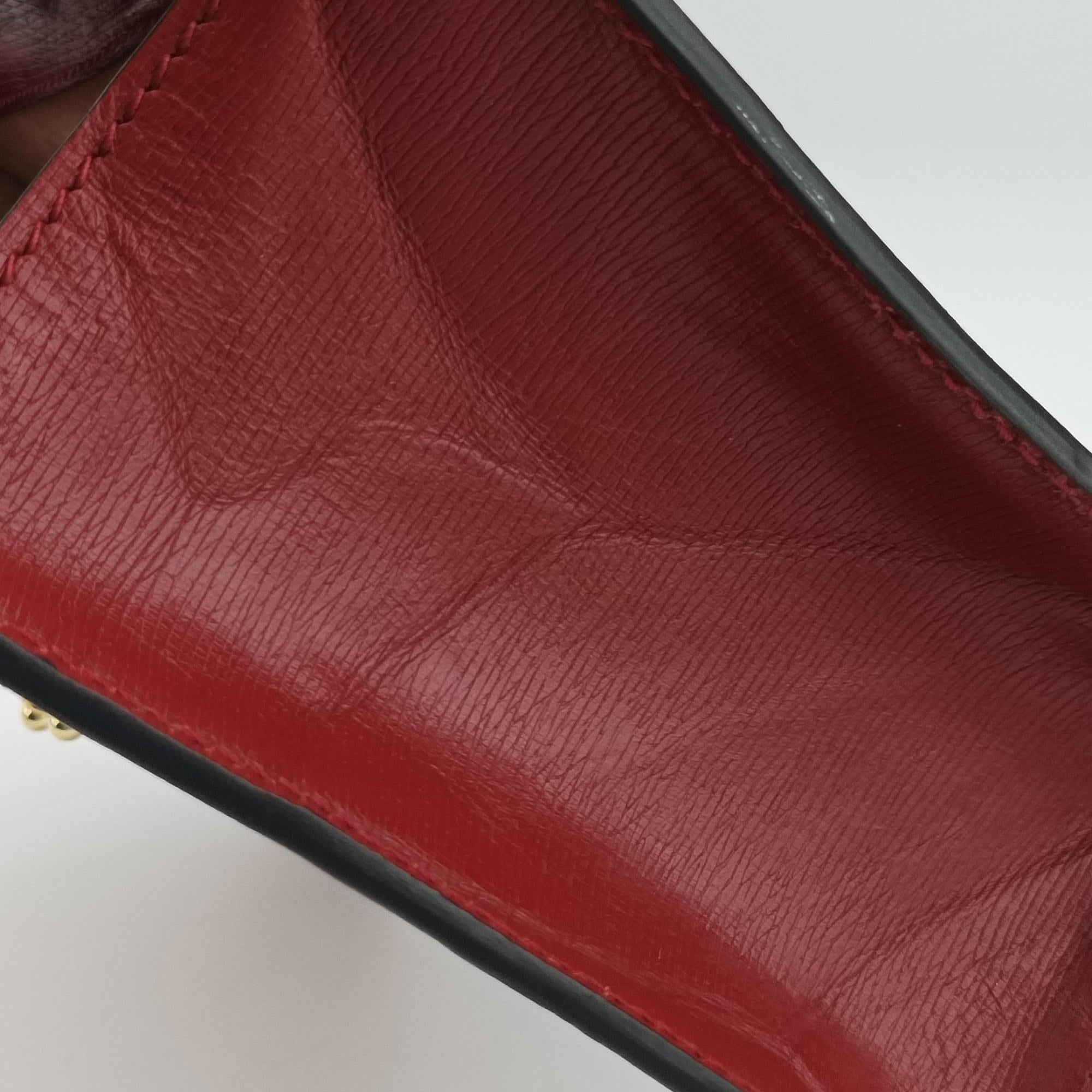 Sylvie red×Multicolour Leather 524405 E032208116シルヴィ レッド×マルチカラー レザー 524405 E032208116