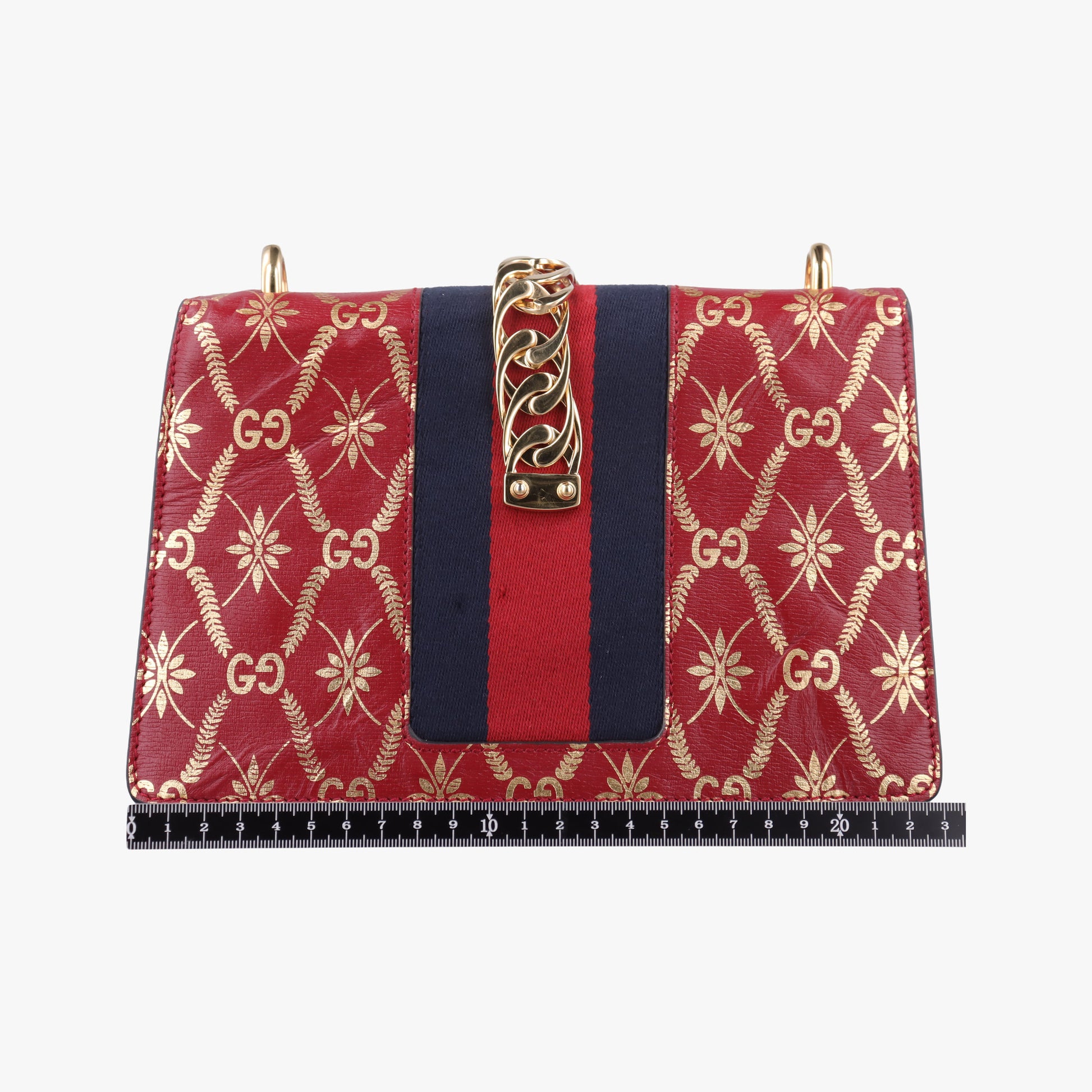 Sylvie red×Multicolour Leather 524405 E032208116シルヴィ レッド×マルチカラー レザー 524405 E032208116