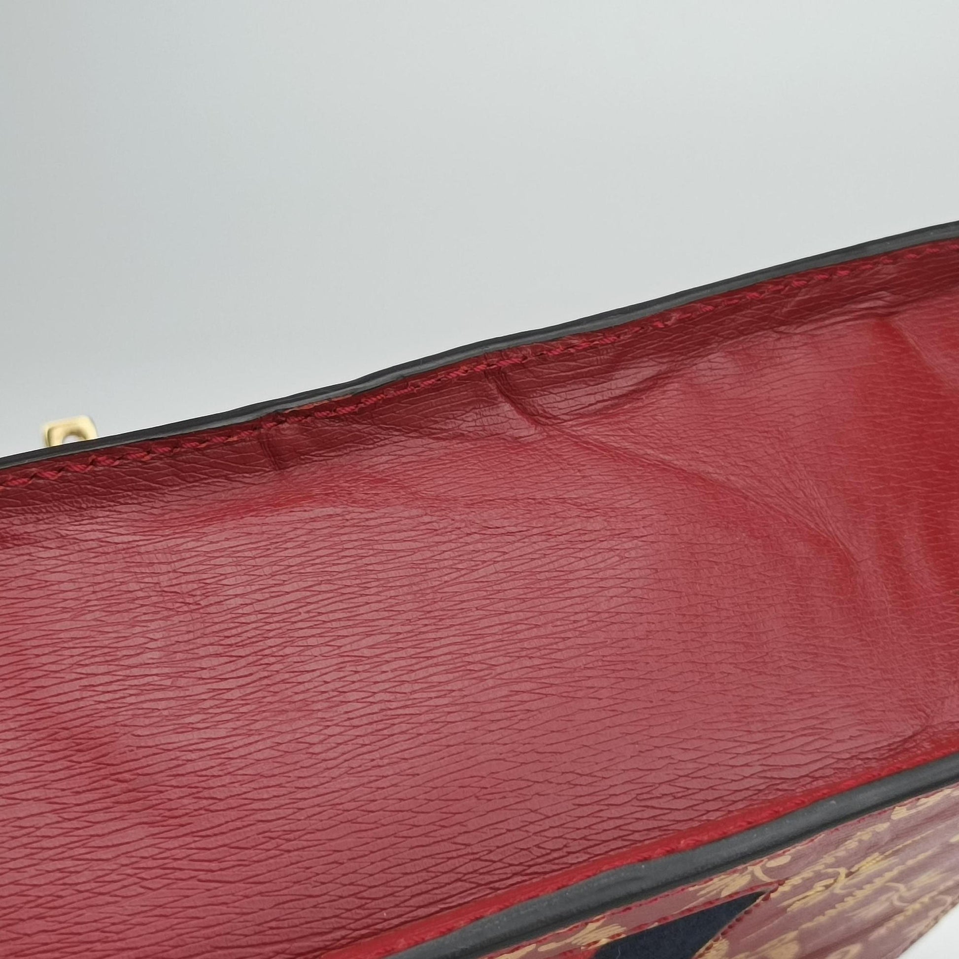 Sylvie red×Multicolour Leather 524405 E032208116シルヴィ レッド×マルチカラー レザー 524405 E032208116