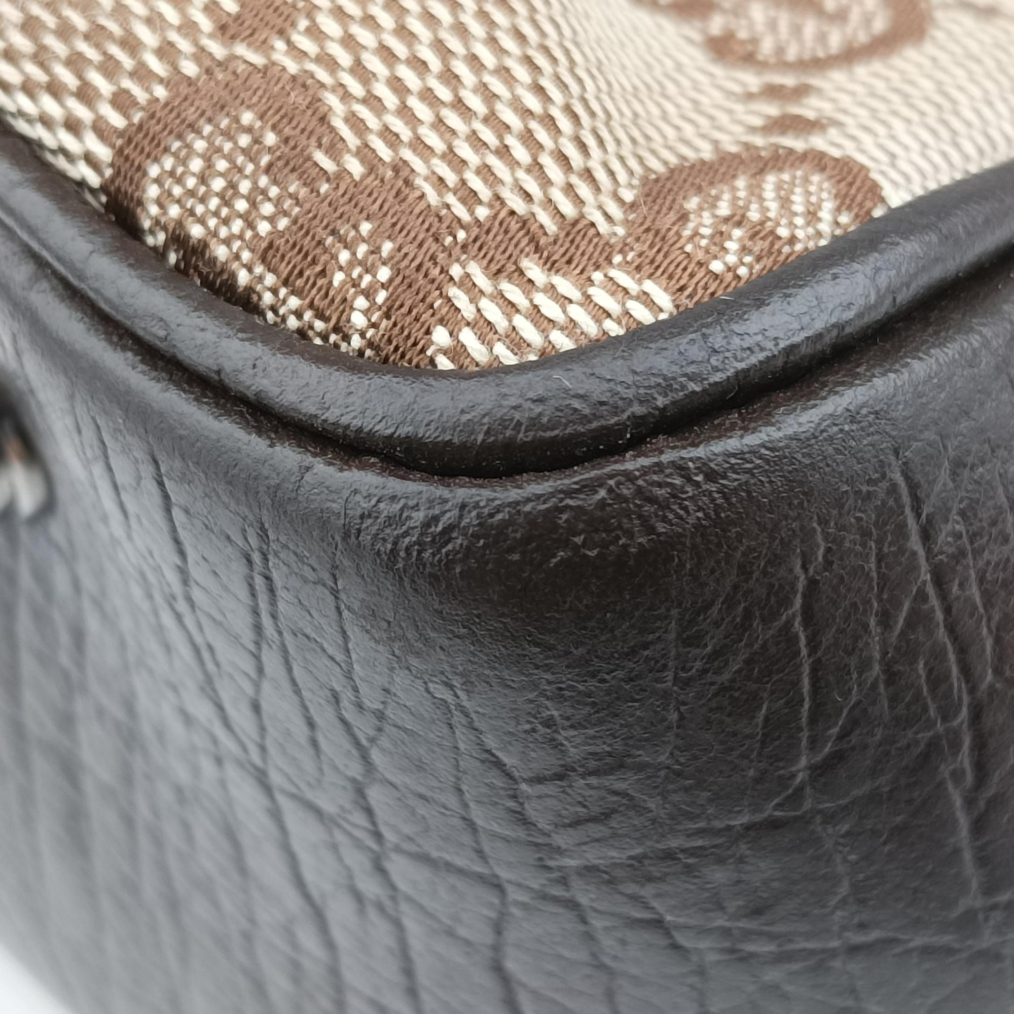 GG canvas bamboo Beige × brown Canvas×Leather 112526 GGキャンバス バンブー ベージュ × ブラウン キャンバス×レザー 112526 