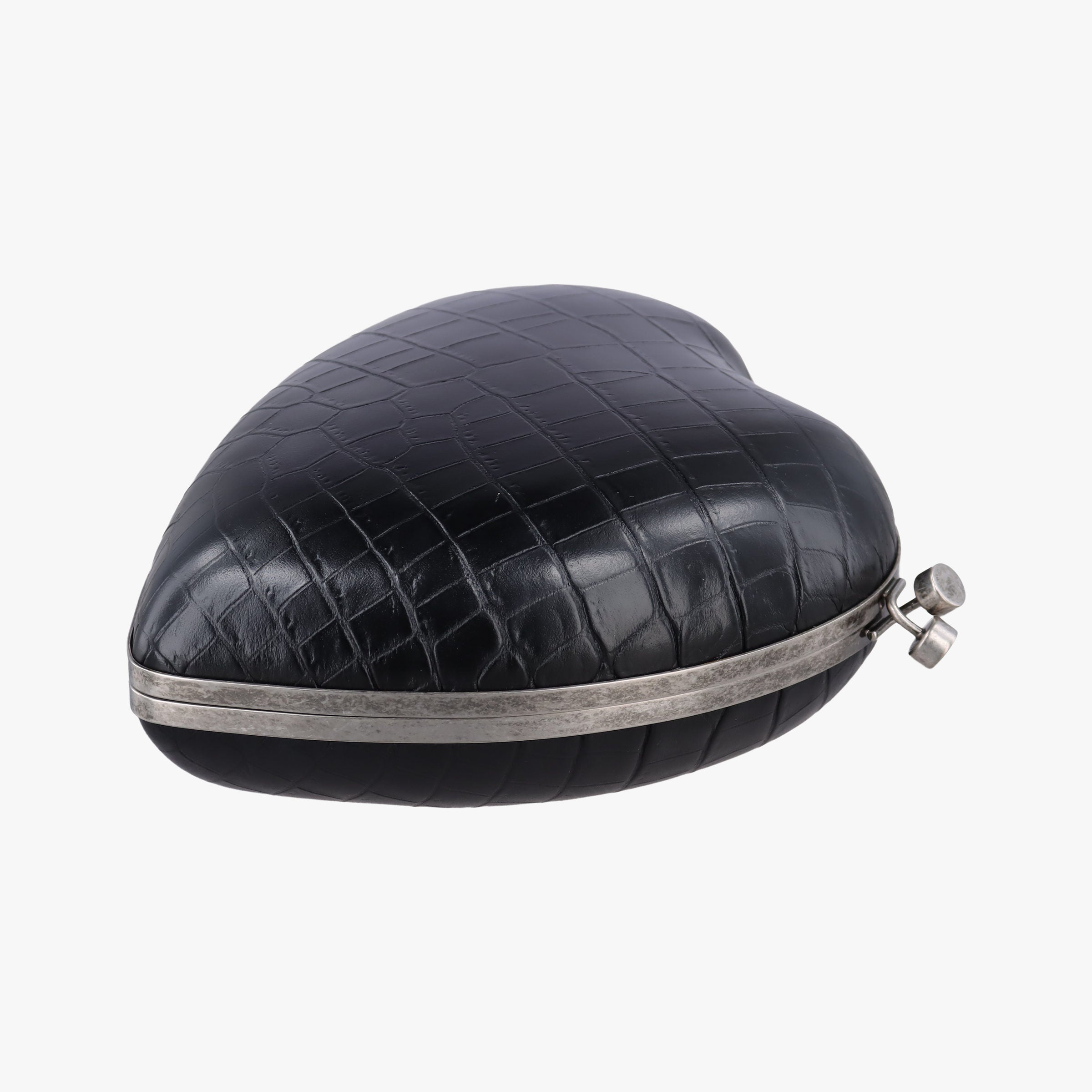 Love Box Heart Black Leather 466212 BCI466212.0717ラブボックス ハート型 ブラック レザー 466212 BCI466212.0717
