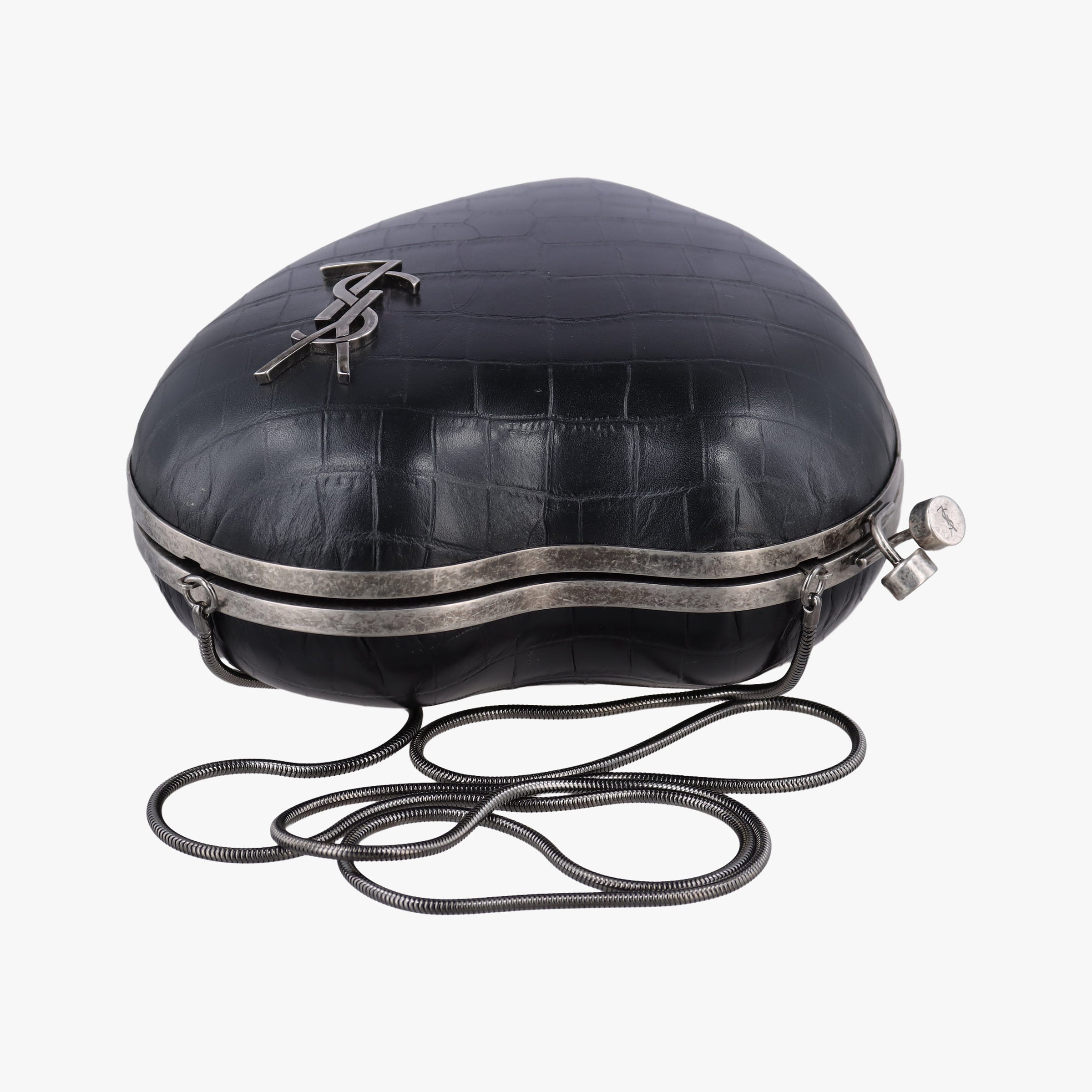 Love Box Heart Black Leather 466212 BCI466212.0717ラブボックス ハート型 ブラック レザー 466212 BCI466212.0717