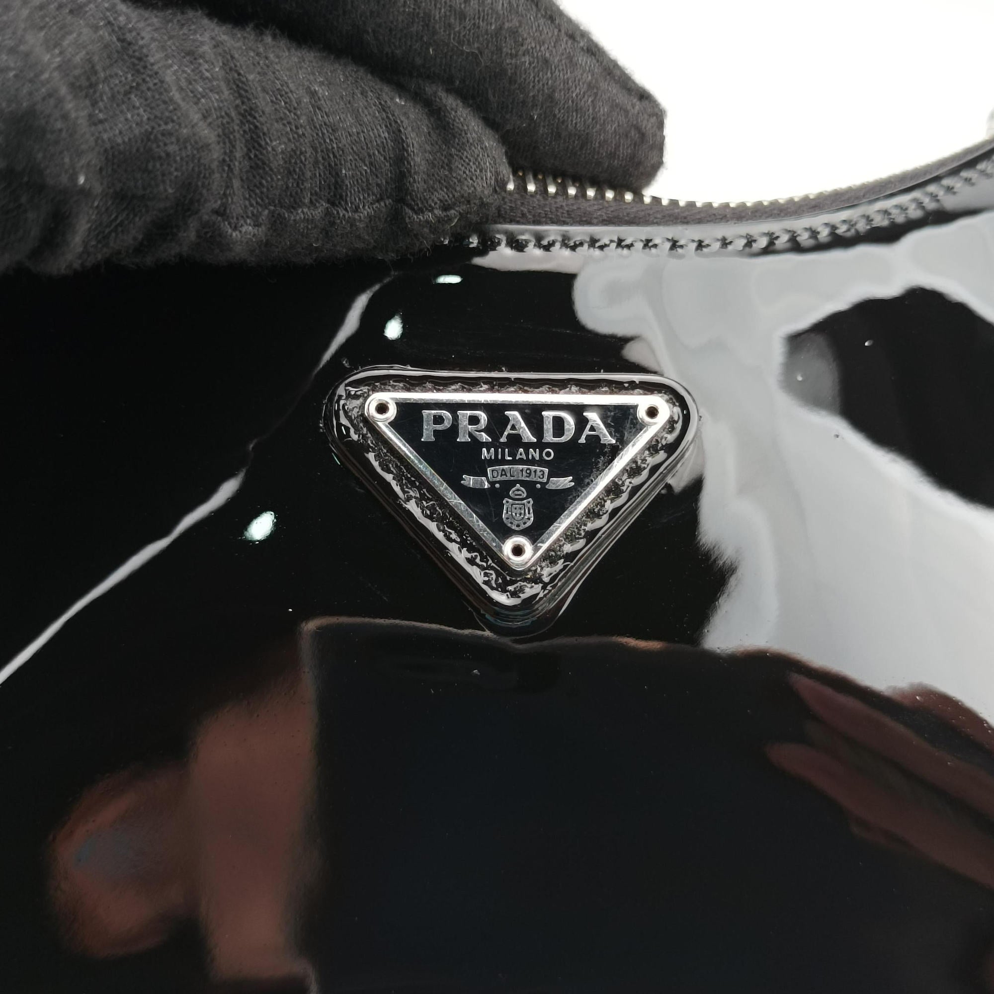 Re-Edition Black Patent leather 7/Dリ エディション ブラック パテントレザー 7/D