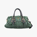Gaufre Green nylon×Leather BN2805 34  31ギャザー グリーン ナイロン×レザー BN2805 34  31