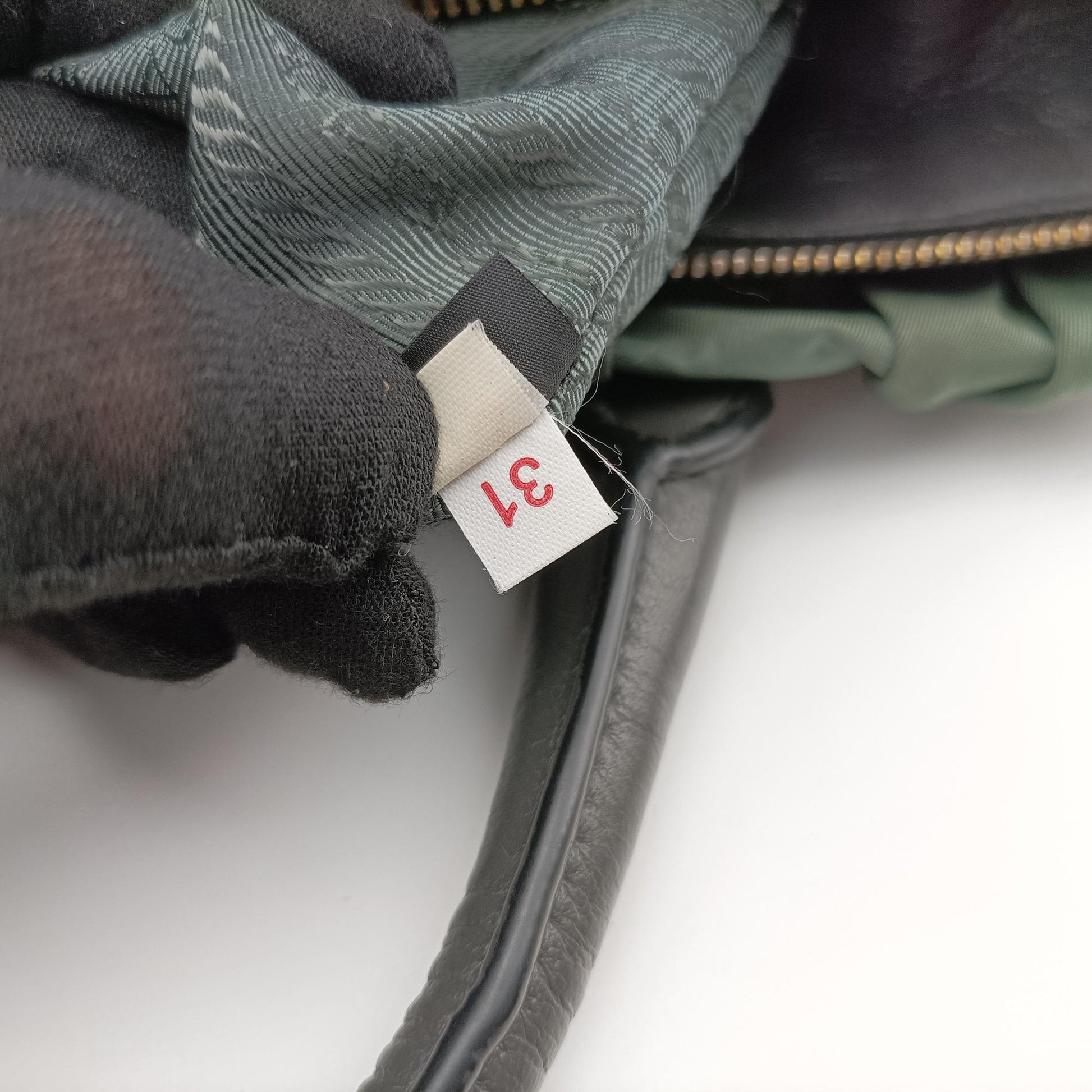 Gaufre Green nylon×Leather BN2805 34  31ギャザー グリーン ナイロン×レザー BN2805 34  31