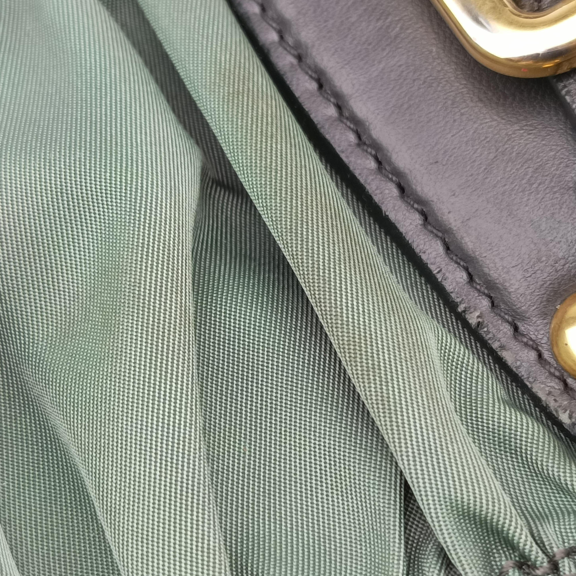 Gaufre Green nylon×Leather BN2805 34  31ギャザー グリーン ナイロン×レザー BN2805 34  31