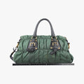 Gaufre Green nylon×Leather BN2805 34  31ギャザー グリーン ナイロン×レザー BN2805 34  31