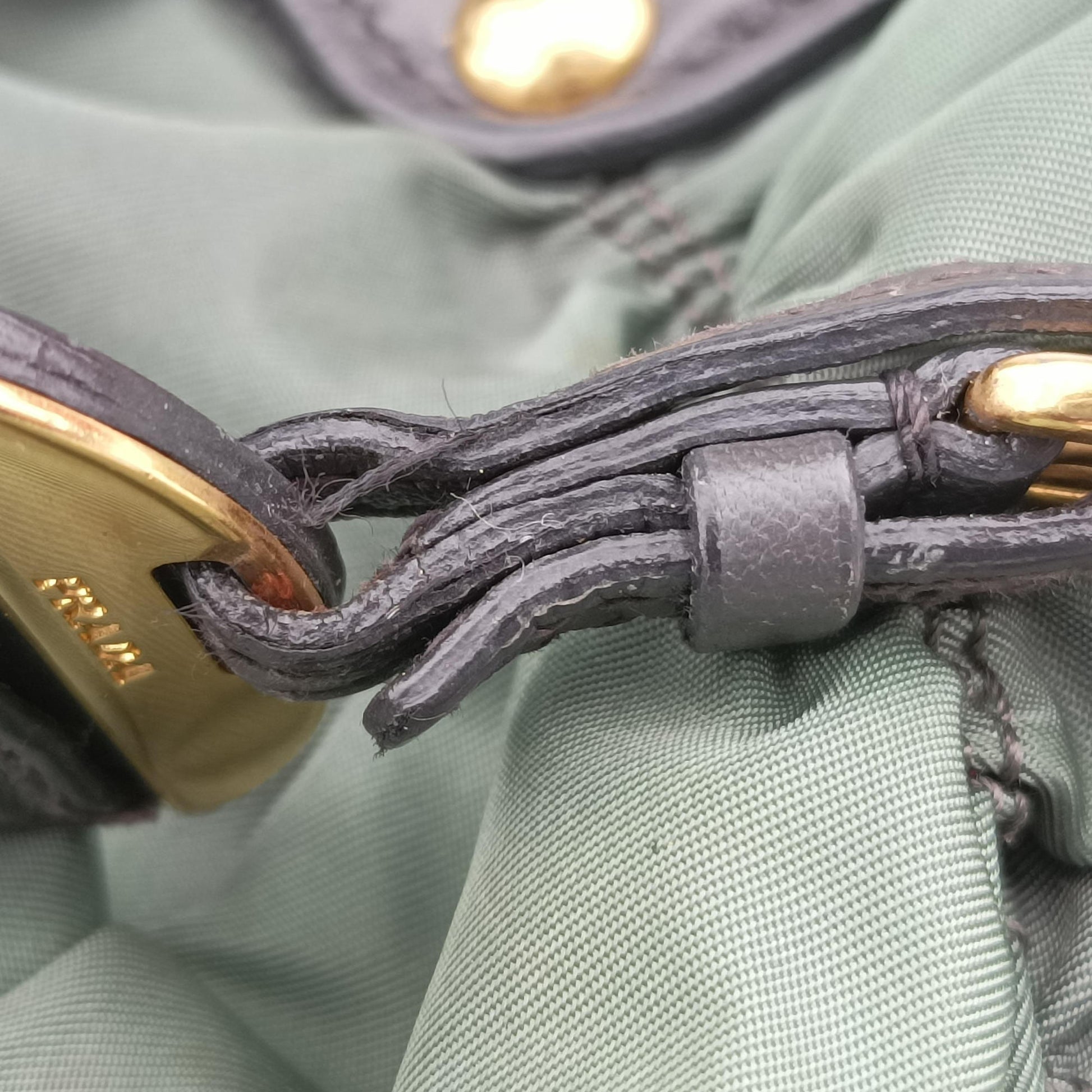 Gaufre Green nylon×Leather BN2805 34  31ギャザー グリーン ナイロン×レザー BN2805 34  31