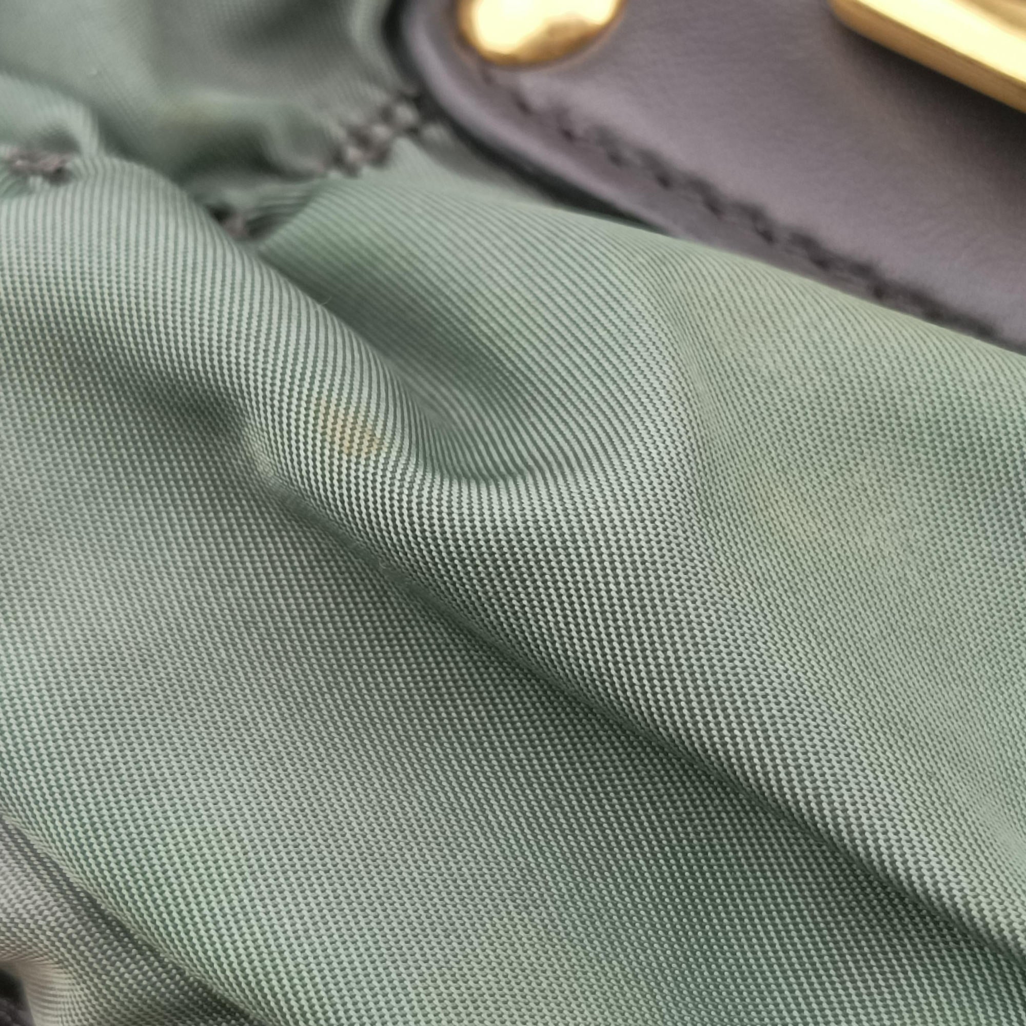 Gaufre Green nylon×Leather BN2805 34  31ギャザー グリーン ナイロン×レザー BN2805 34  31