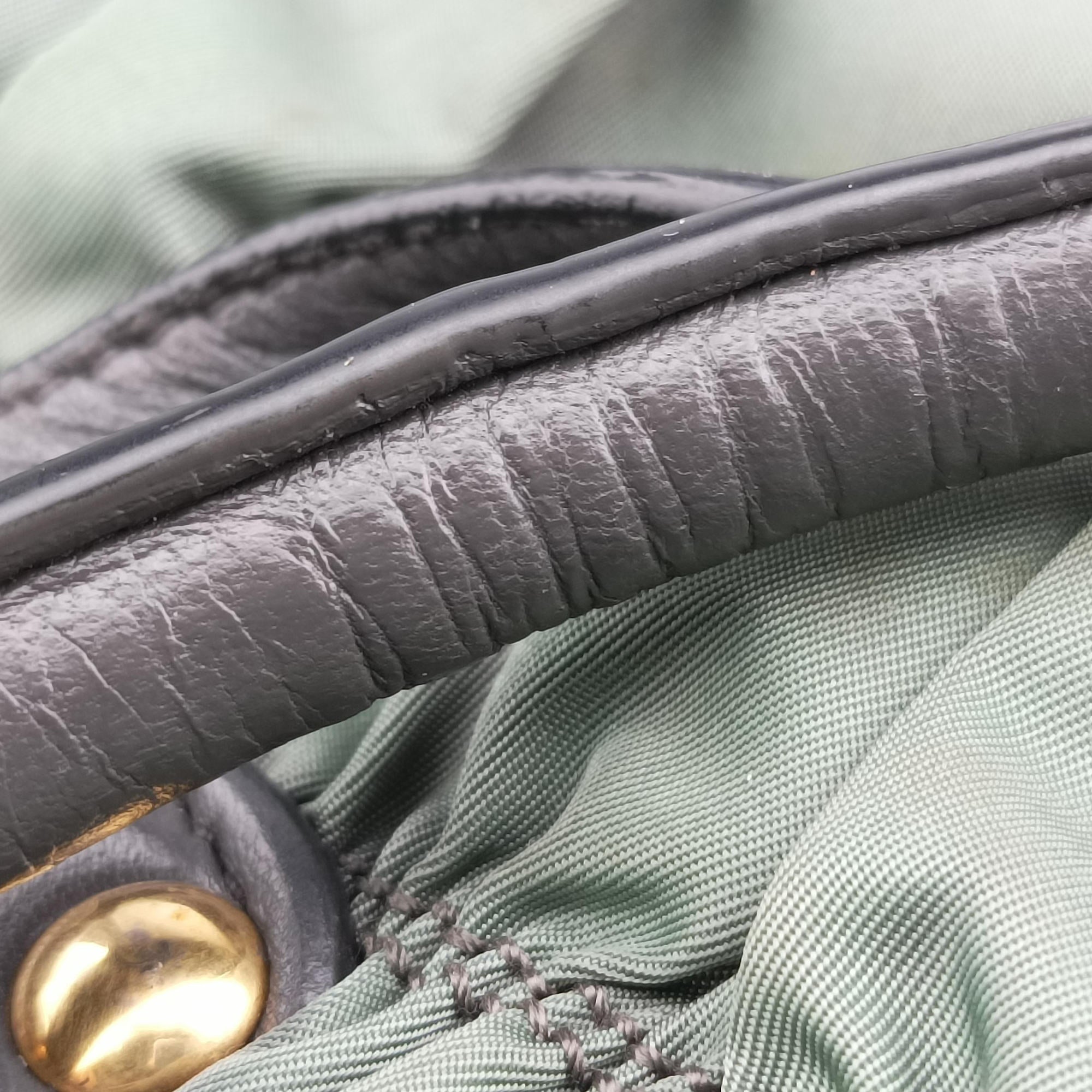 Gaufre Green nylon×Leather BN2805 34  31ギャザー グリーン ナイロン×レザー BN2805 34  31