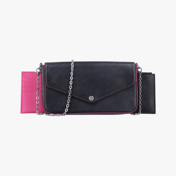 Pochette Felice Noir×Pink Epi M64579 TJ1158ポシェット フェリーチェ ノワール×ピンク エピ M64579 TJ1158