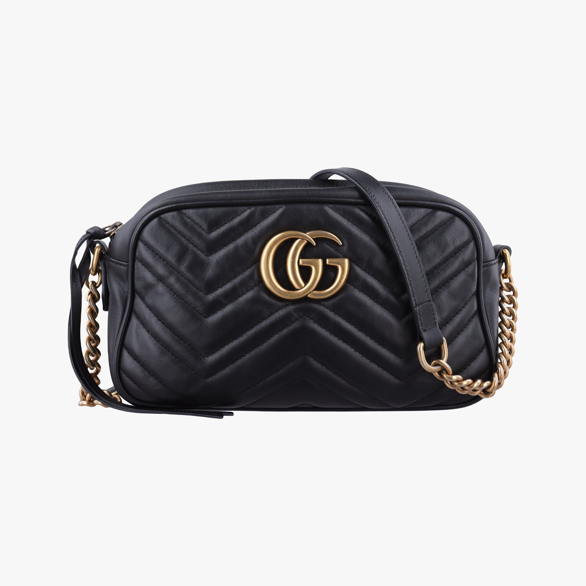 GG Marmont Black Leather 447632 A026238899GGマーモント ブラック レザー 447632 A026238899