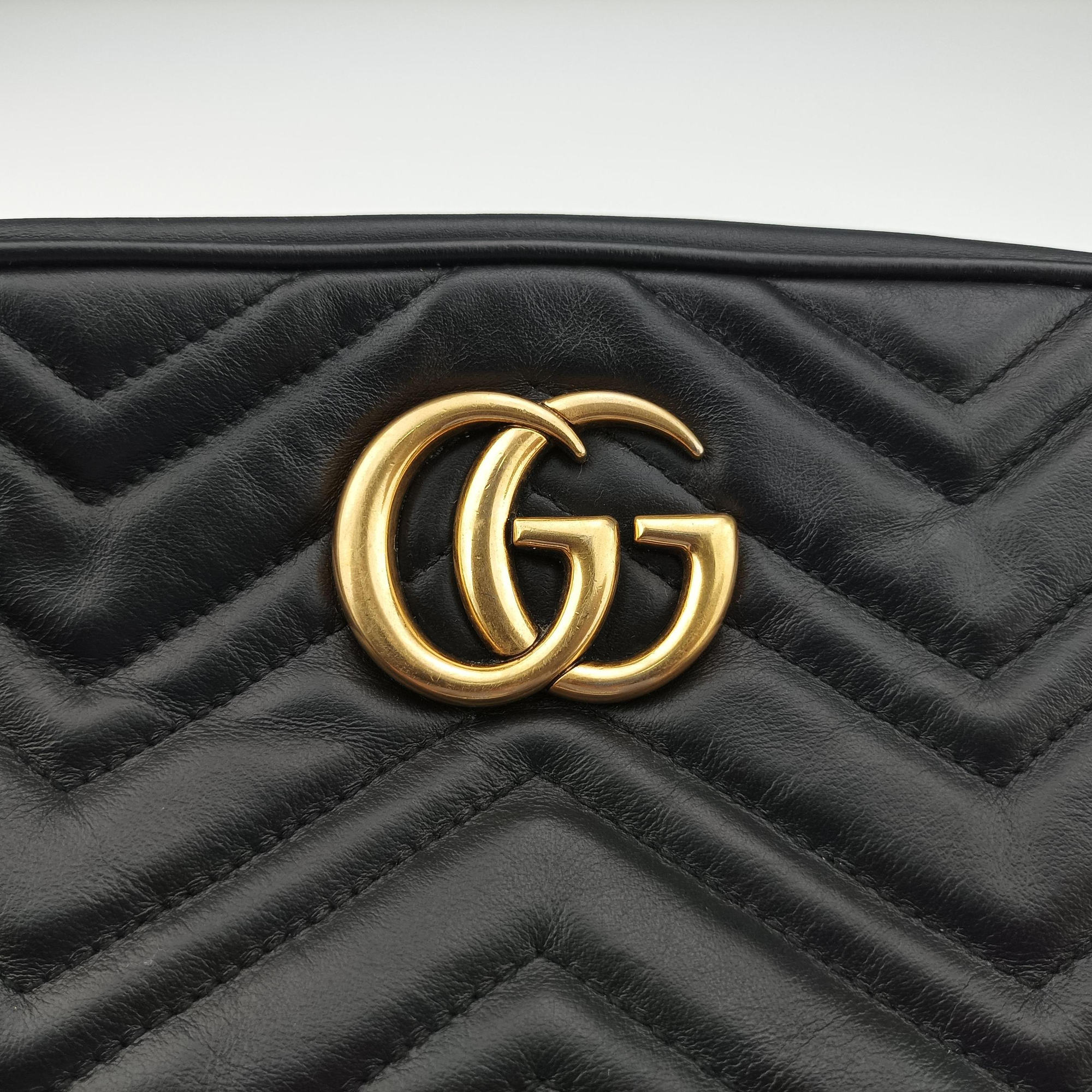 GG Marmont Black Leather 447632 A026238899GGマーモント ブラック レザー 447632 A026238899