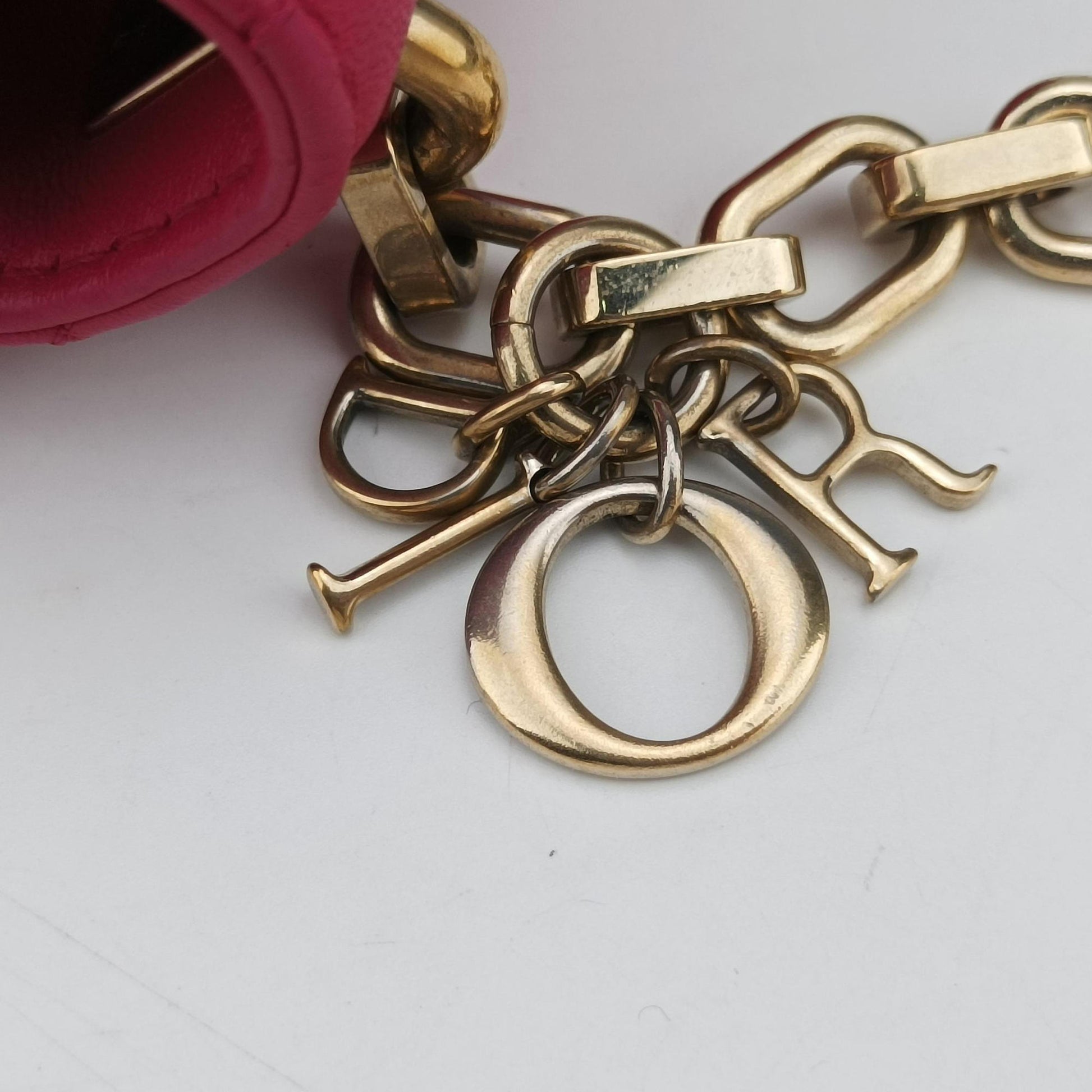 Miss Dior CANNAGE New Lock Pink lambskin 18-MA-0153ミス ディオール カナージュ ニューロック ピンク ラムスキン 18-MA-0153