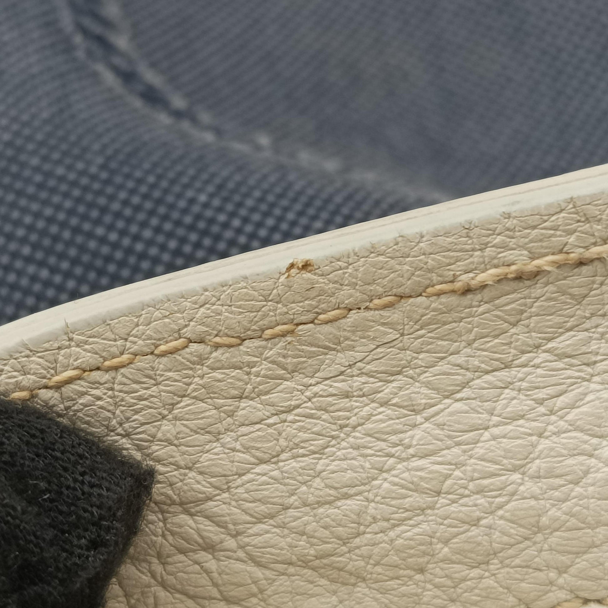 Canapa logo jacquard Navy × white Canvas × leather 197カナパ ロゴジャガード ネイビー × ホワイト キャンバス × レザー BT867A 197
