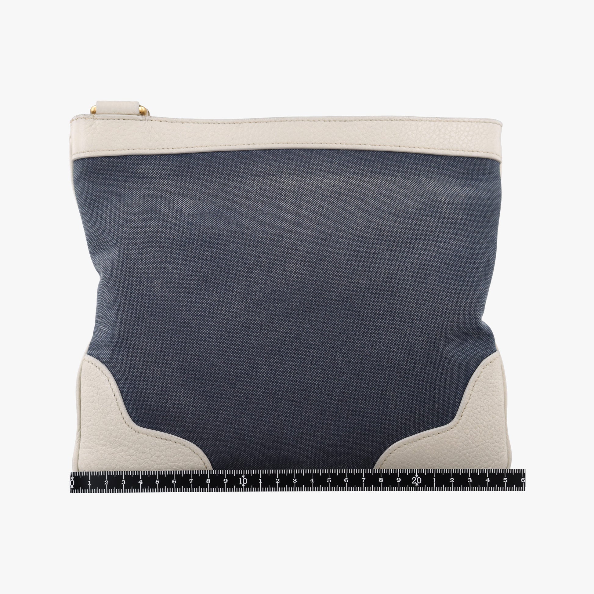 Canapa logo jacquard Navy × white Canvas × leather 197カナパ ロゴジャガード ネイビー × ホワイト キャンバス × レザー BT867A 197