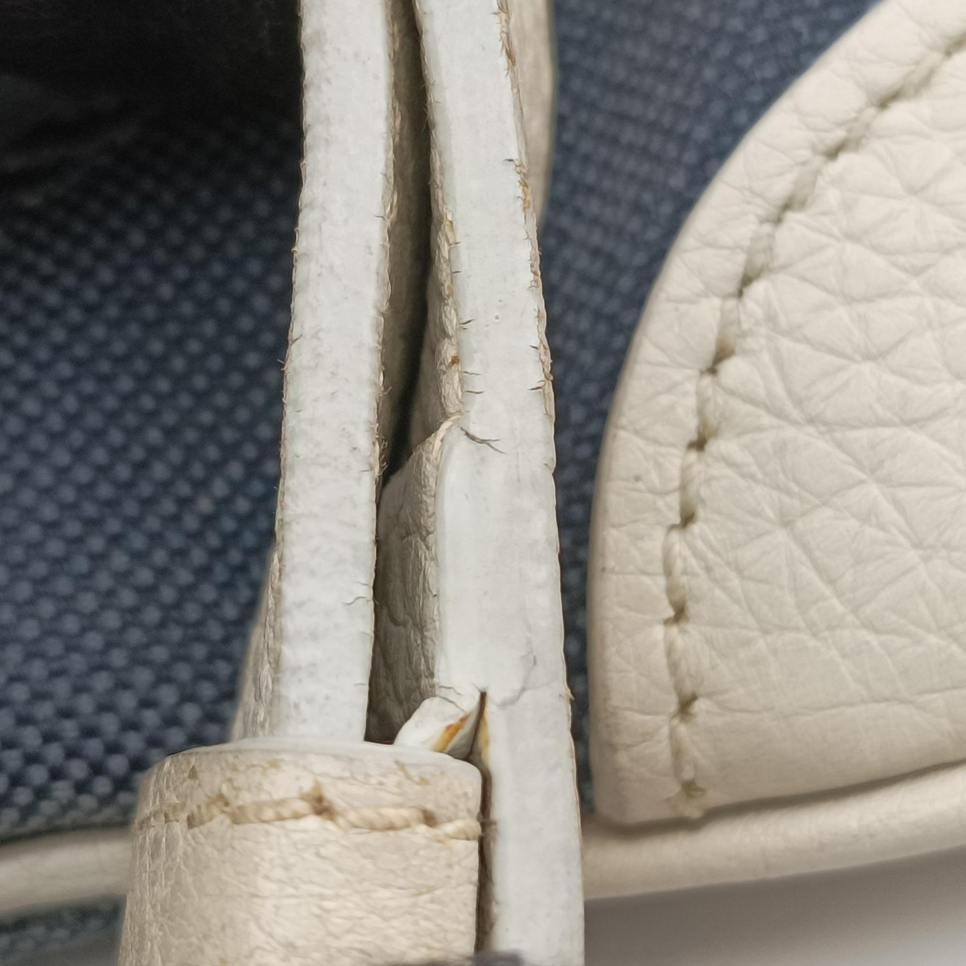 Canapa logo jacquard Navy × white Canvas × leather 197カナパ ロゴジャガード ネイビー × ホワイト キャンバス × レザー BT867A 197
