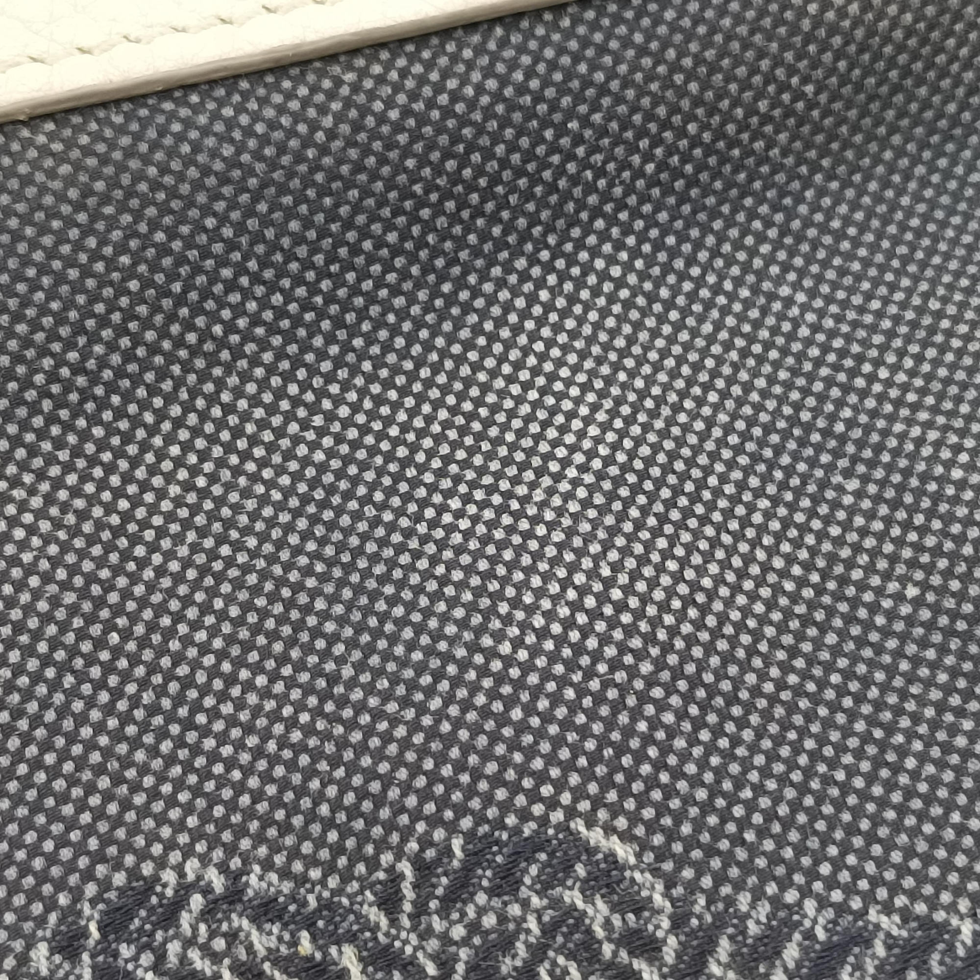 Canapa logo jacquard Navy × white Canvas × leather 197カナパ ロゴジャガード ネイビー × ホワイト キャンバス × レザー BT867A 197