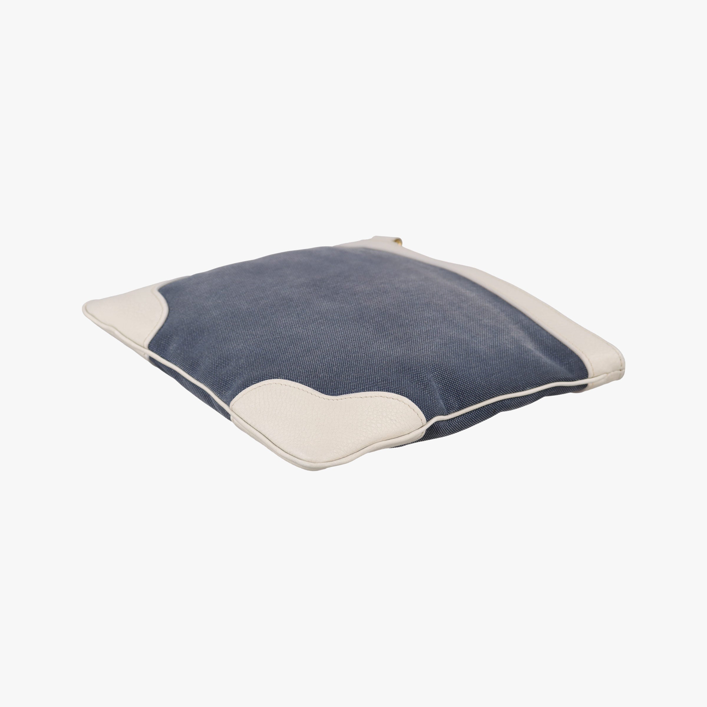 Canapa logo jacquard Navy × white Canvas × leather 197カナパ ロゴジャガード ネイビー × ホワイト キャンバス × レザー BT867A 197
