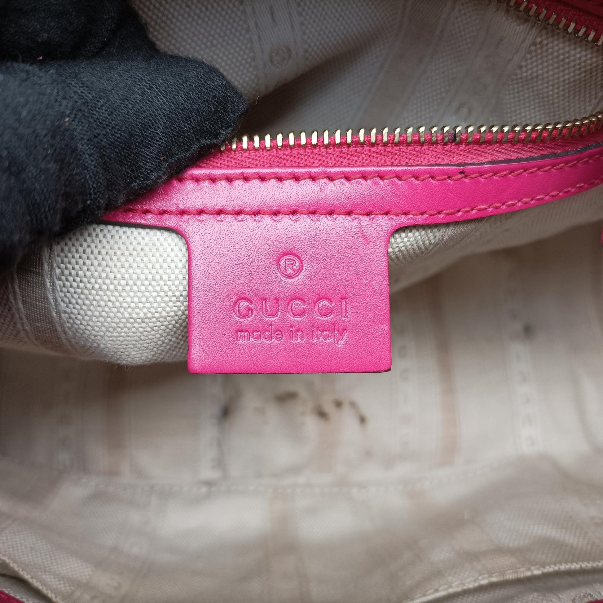 Bright Diamante Rose Leather 354224 H016269678ブライトディアマンテ ローズ レッド レザー 354224 H016269678