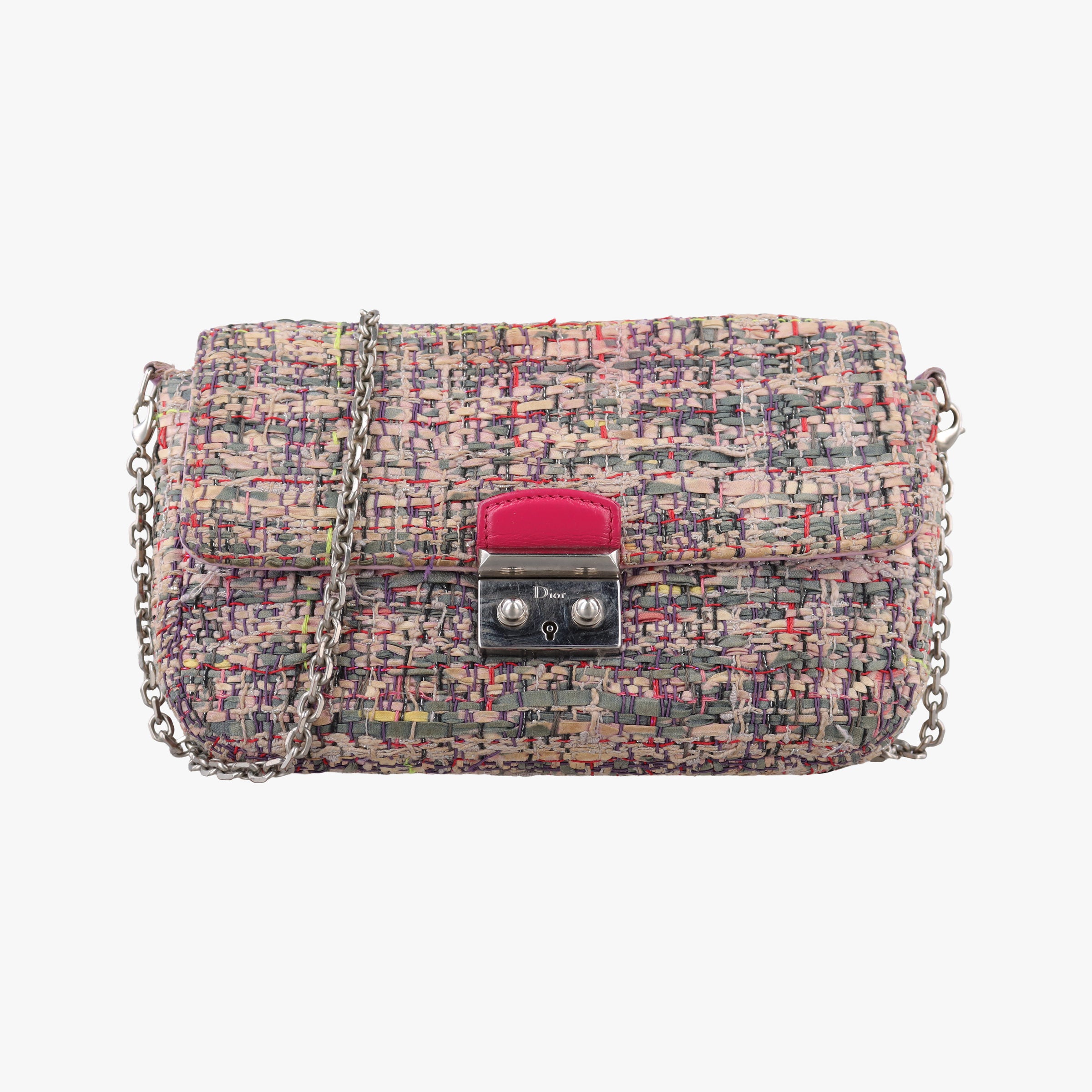 Miss Dior Multicolour Tweed × Leather 12-MA-0194ミスディオール マルチカラー ツイード×レザー 12-MA-0194