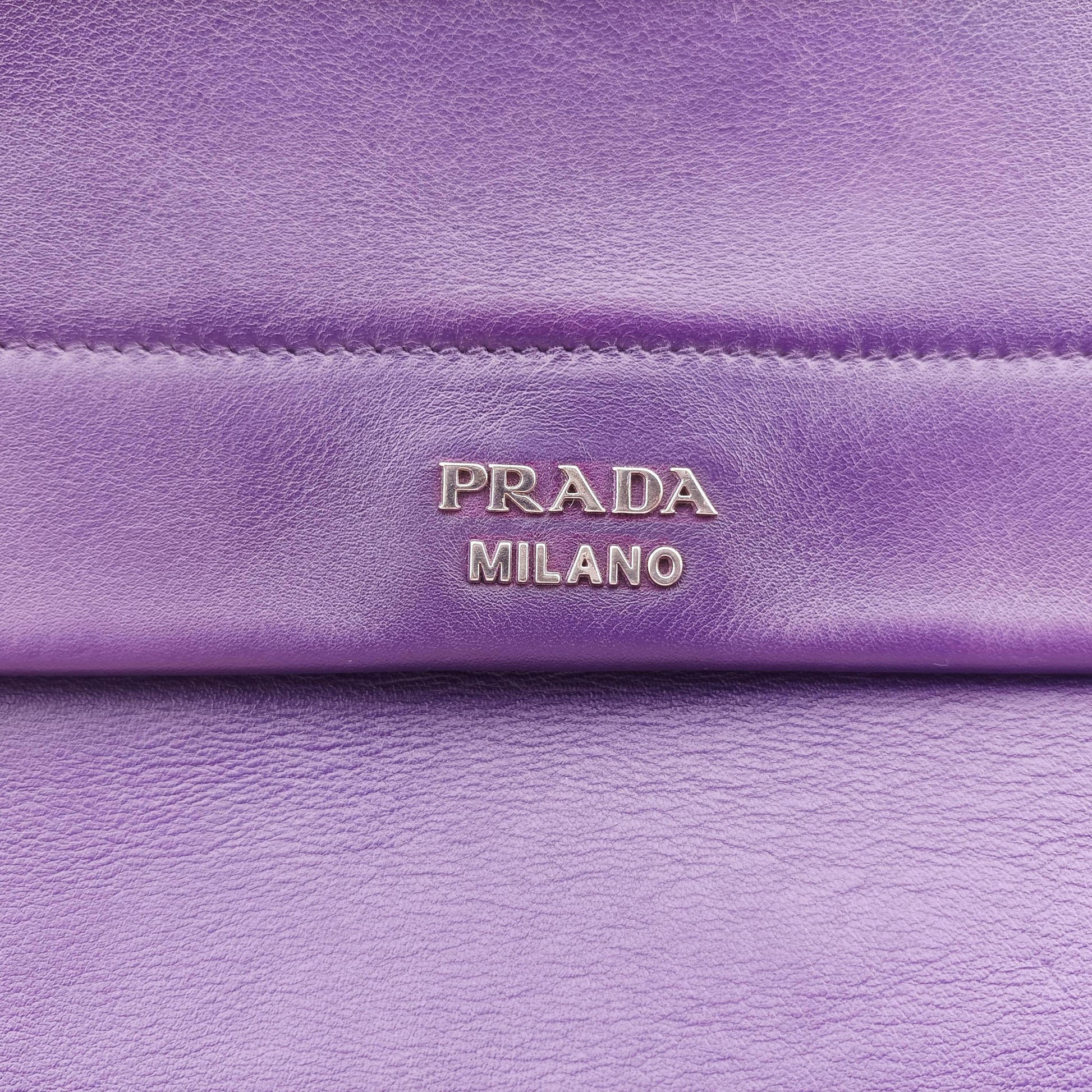 Double flap chain Purple Leather 14/Cダブルフラップチェーン パープル レザー 14/C