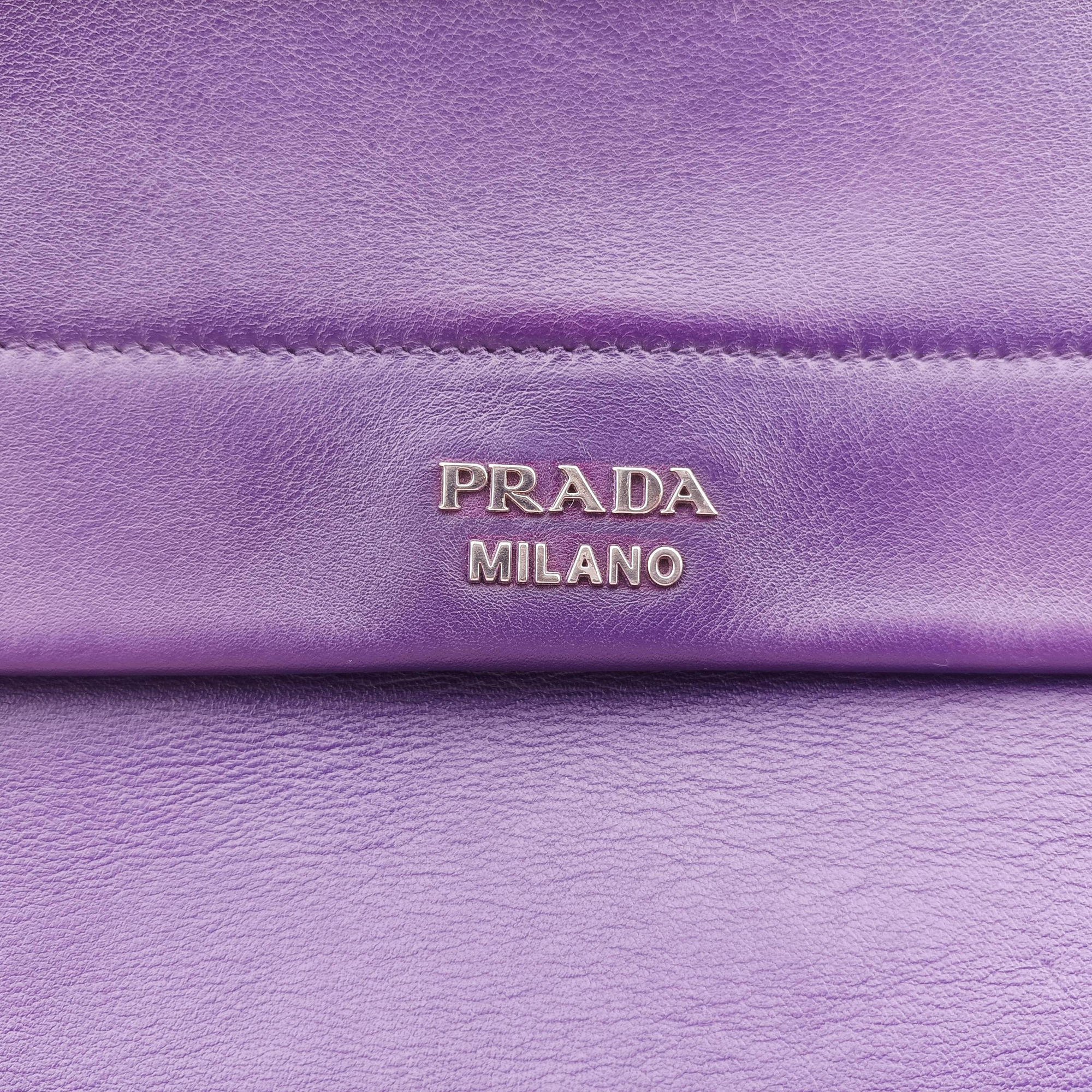 Double flap chain Purple Leather 14/Cダブルフラップチェーン パープル レザー 14/C
