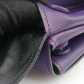 Double flap chain Purple Leather 14/Cダブルフラップチェーン パープル レザー 14/C