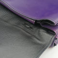 Double flap chain Purple Leather 14/Cダブルフラップチェーン パープル レザー 14/C