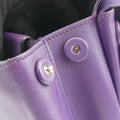 Double flap chain Purple Leather 14/Cダブルフラップチェーン パープル レザー 14/C