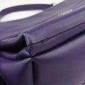 Double flap chain Purple Leather 14/Cダブルフラップチェーン パープル レザー 14/C