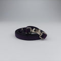 Double flap chain Purple Leather 14/Cダブルフラップチェーン パープル レザー 14/C