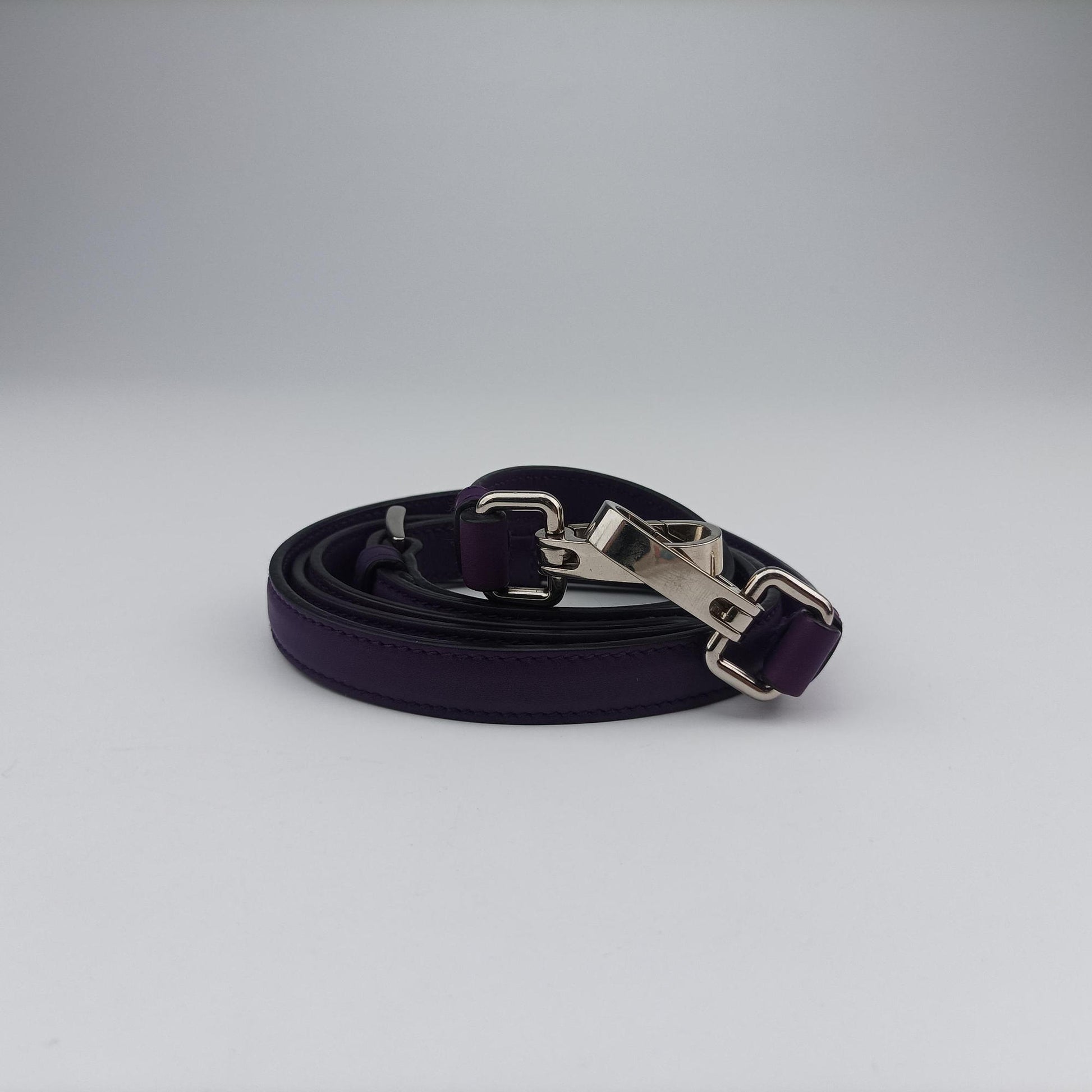 Double flap chain Purple Leather 14/Cダブルフラップチェーン パープル レザー 14/C