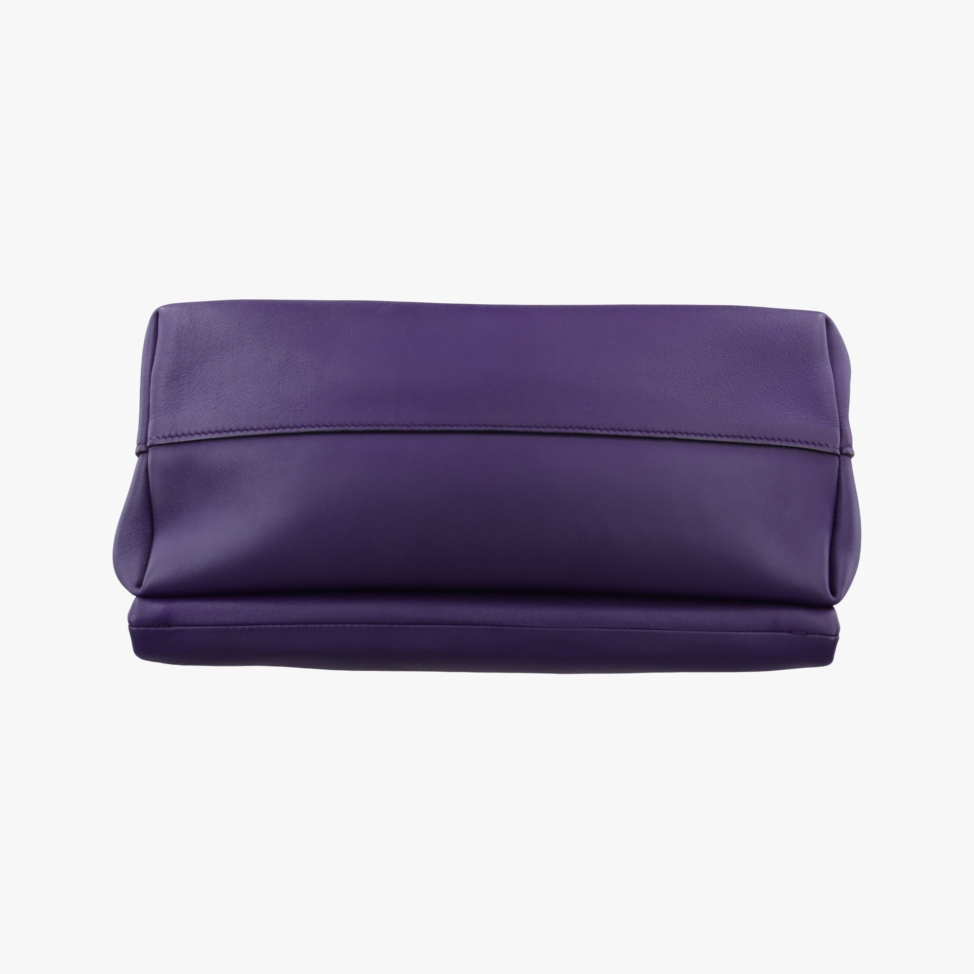 Double flap chain Purple Leather 14/Cダブルフラップチェーン パープル レザー 14/C