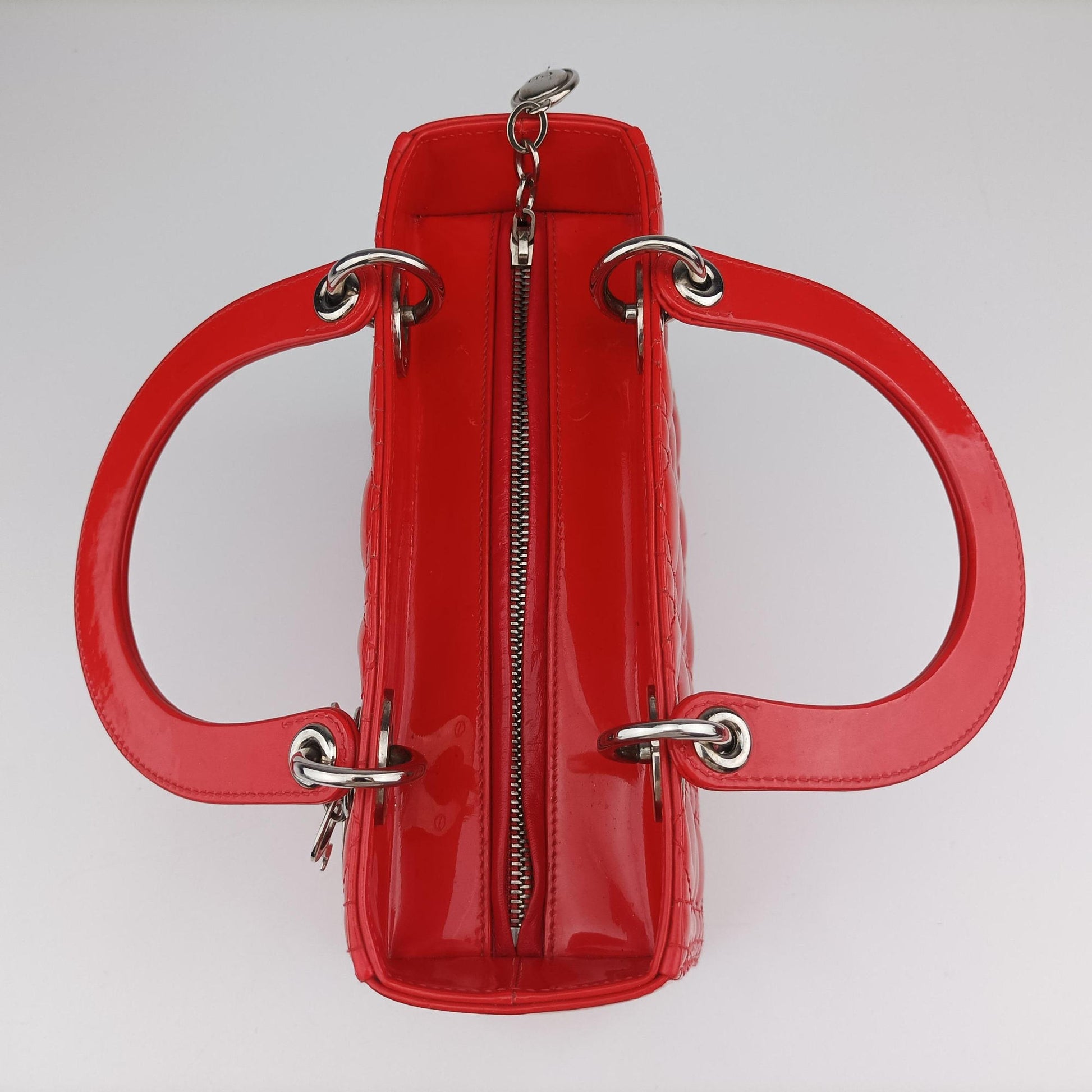 Lady Dior Red patent 01-BO1114レディディオール レッド パテント 01-BO1114