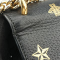 Padlock Black×golden Leather 432182 D027656760パドロック ブラック×ゴールド レザー 432182 D027656760