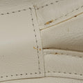 LA PAUSA Shiny Chevron Oval Tassel White Leather AS0204 26943915ラパウザ Vステッチ フリンジ ホワイト レザー AS0204 26943915