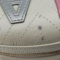 LA PAUSA Shiny Chevron Oval Tassel White Leather AS0204 26943915ラパウザ Vステッチ フリンジ ホワイト レザー AS0204 26943915