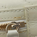 LA PAUSA Shiny Chevron Oval Tassel White Leather AS0204 26943915ラパウザ Vステッチ フリンジ ホワイト レザー AS0204 26943915