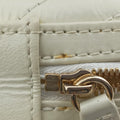 LA PAUSA Shiny Chevron Oval Tassel White Leather AS0204 26943915ラパウザ Vステッチ フリンジ ホワイト レザー AS0204 26943915