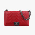 BOY CHANEL Red Leather A67086 18461108ボーイシャネル レッド レザー A67086 18461108