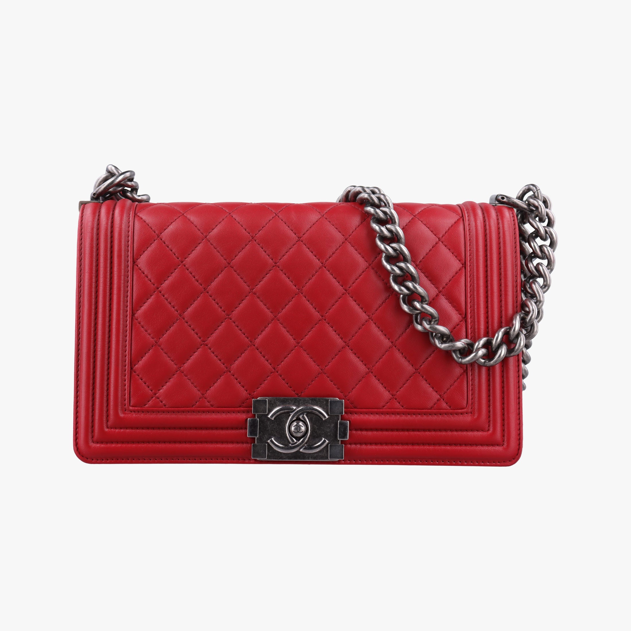 BOY CHANEL Red Leather A67086 18461108ボーイシャネル レッド レザー A67086 18461108